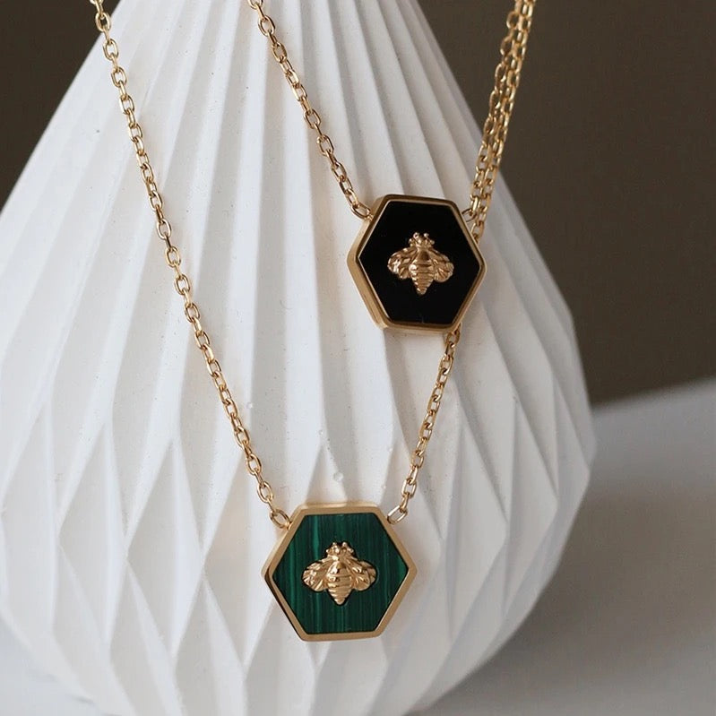 Bee in the Shell Necklace