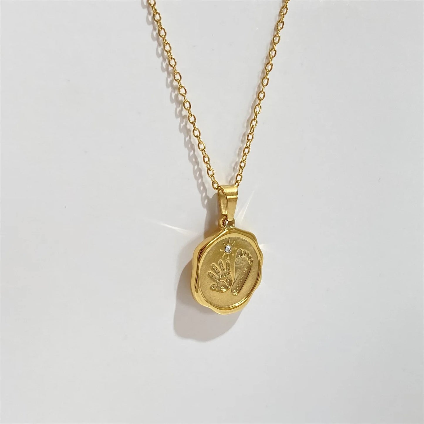 Hand & Foot Stamp Necklace