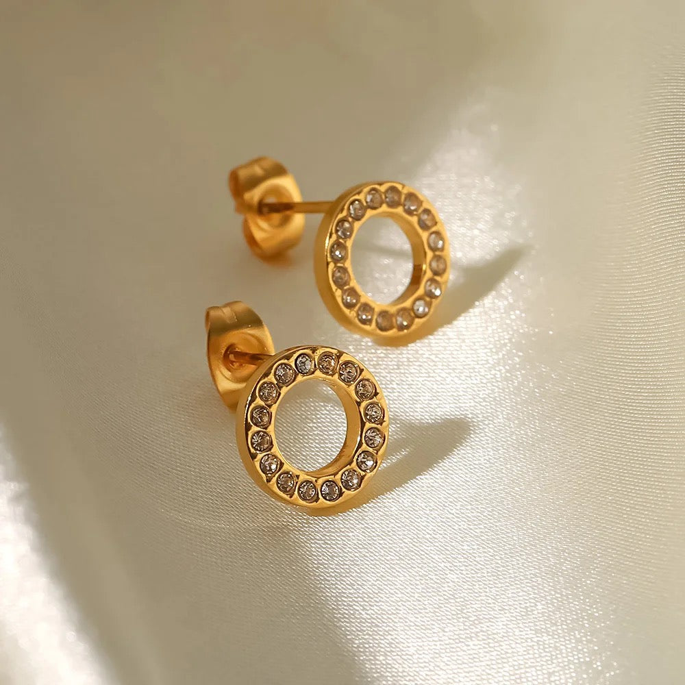 The Circle CZ Studs
