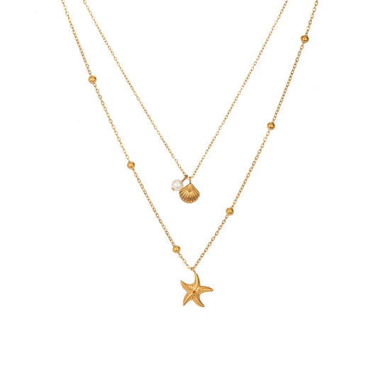 Starfish Layered Necklace