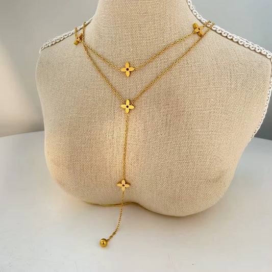 Clover Layer Necklace