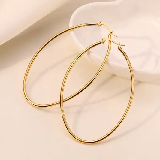 Large Oval Hoops