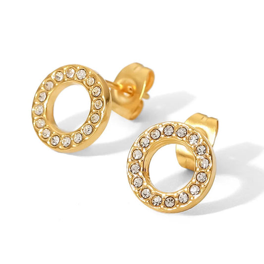 The Circle CZ Studs