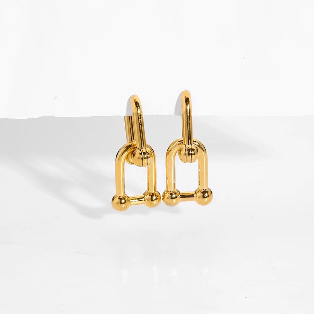 Interlock earrings